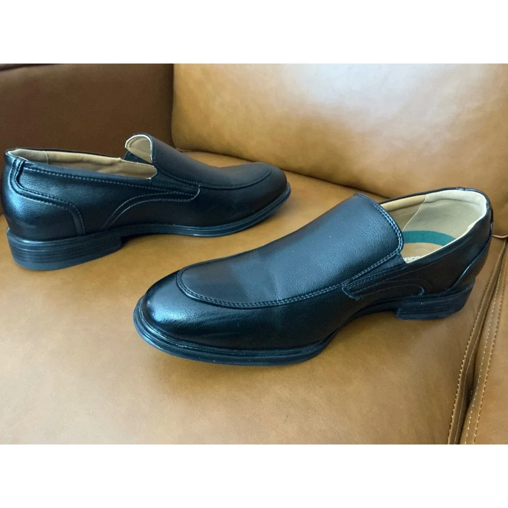 Vance Co Emilio Loafers Mens Size 10 Black Slip On Dress Shoes